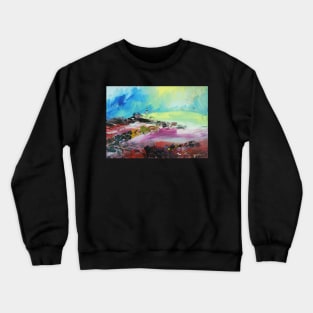 Abstract Landscape Lighthouse Island 273 Crewneck Sweatshirt